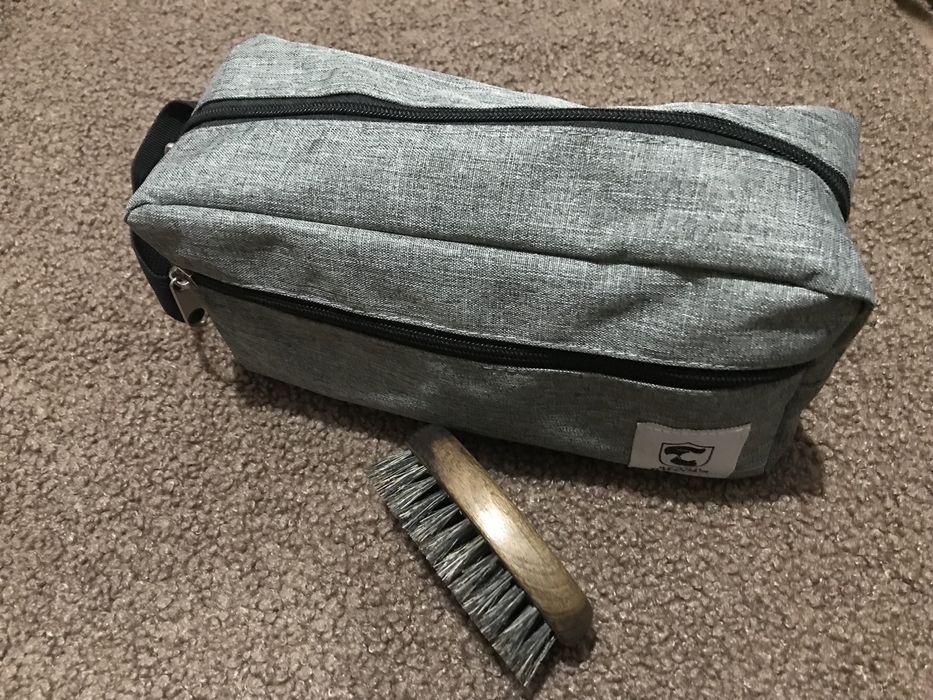 Чоловіча косметичка, органайзер екошкіра преміум + У ПОДАРУНОК ЩІТКА