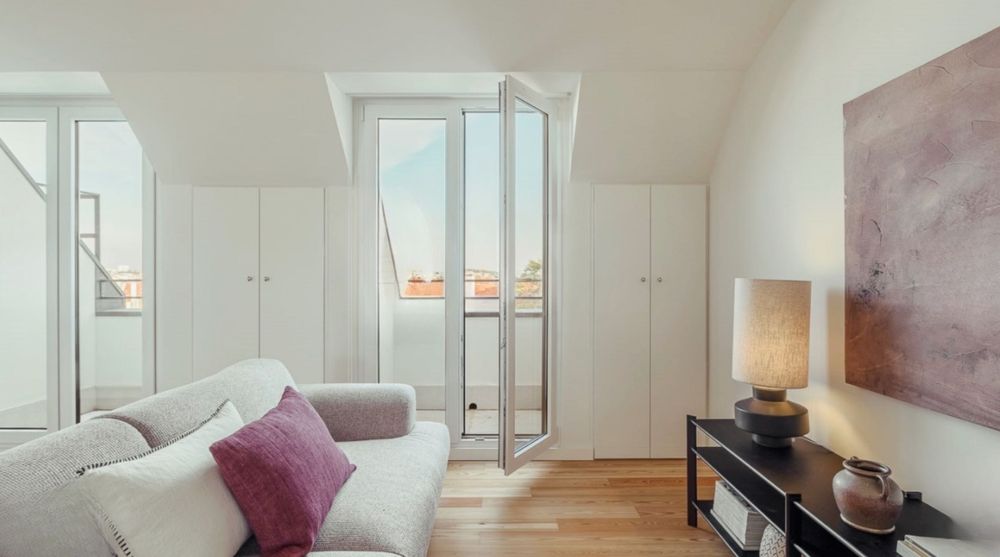 Apartamento NOVO T1 Campo Ourique - último andar 5 terraços