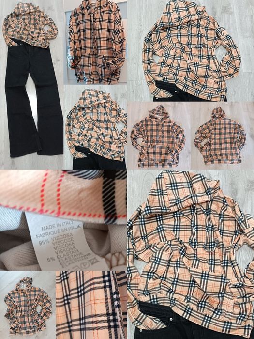 Zestaw 3 cz. krata uni na S M L xl łegi koszula + bluza komplet dres o