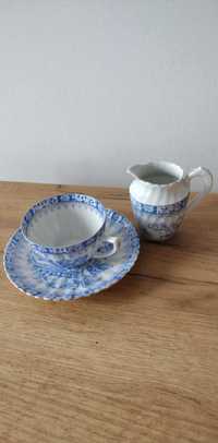 Stara porcelana china blue filiżanka mlecznik prl/ gdr