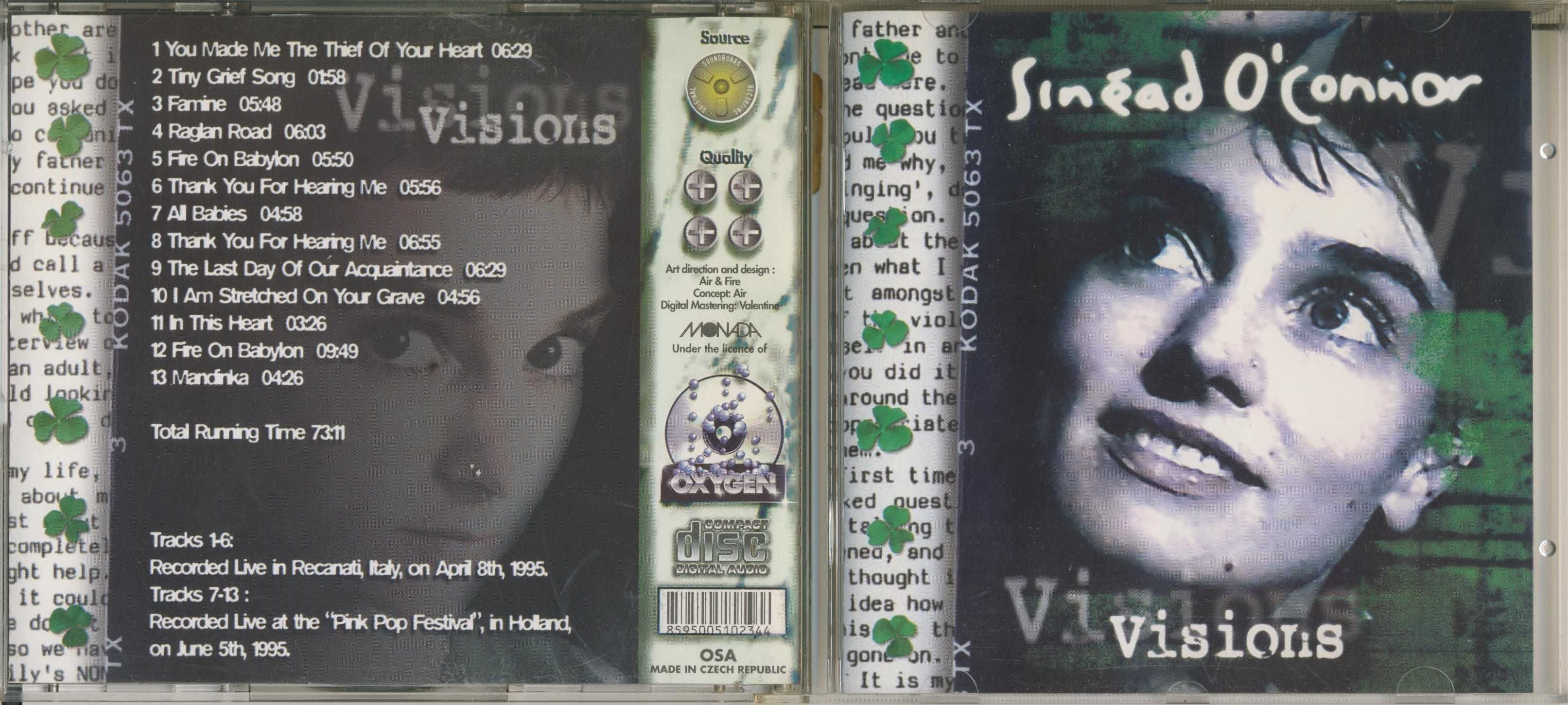 Sinead O'Connor  zestaw czterech płyt cd