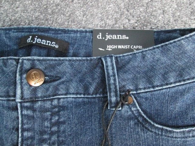 Jeansy capri, bike shorts, krótkie spodenki z wysokim stanem