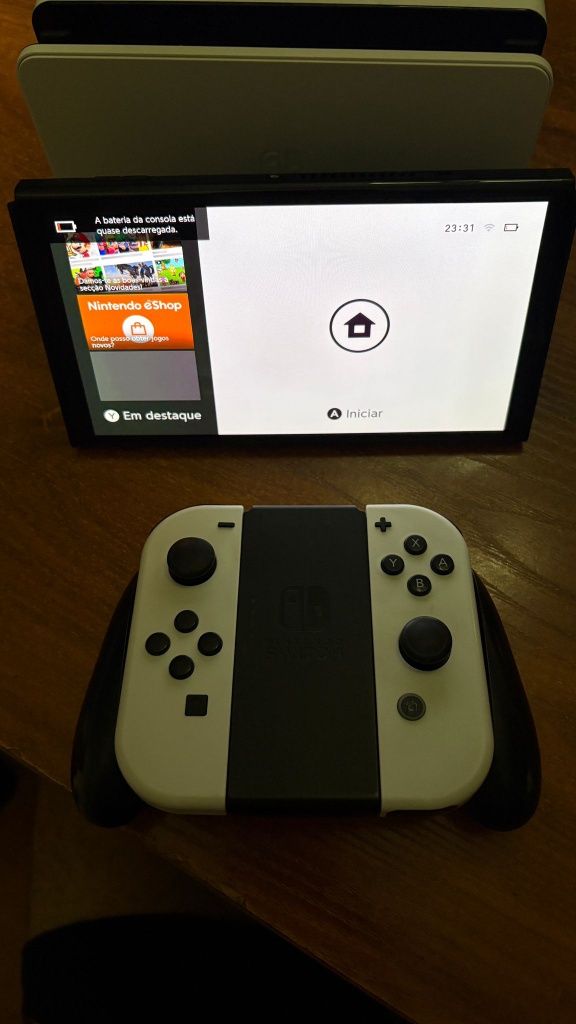 Nintendo switch vai em caixa