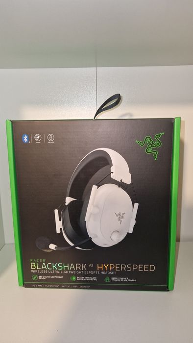 Słuchawki RAZER BlackShark V2 HyperSpeed Bezprzewodowe Białe
