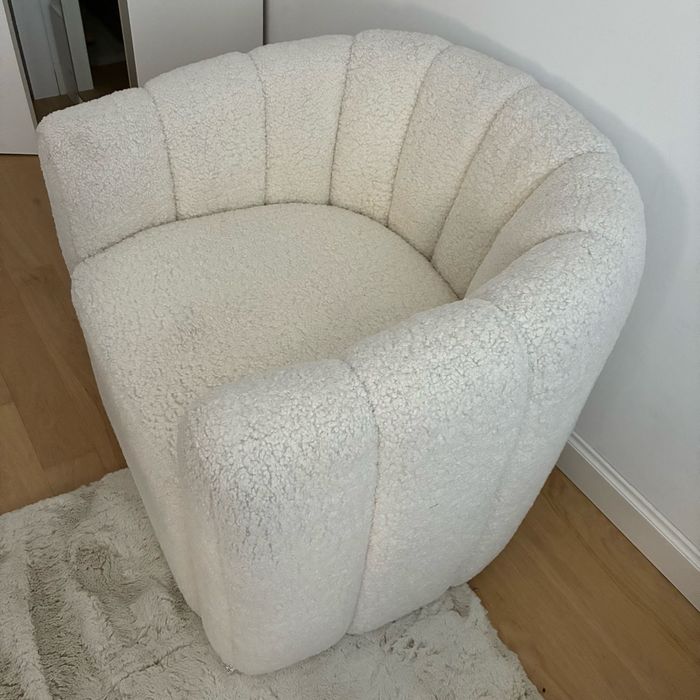 Fotel baranek zara home westwing tkmaxx