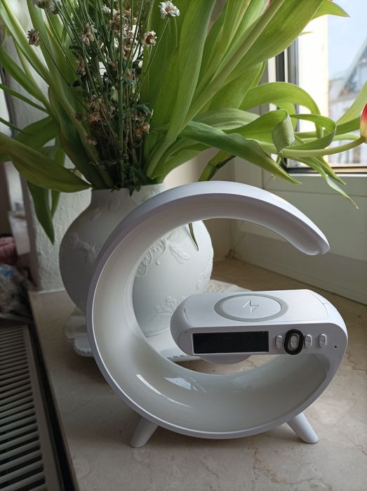 Лампа ночник Smart light Sound c часами, будильником