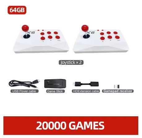 Consola 2-Joystick sem fios/20.000 Jogos