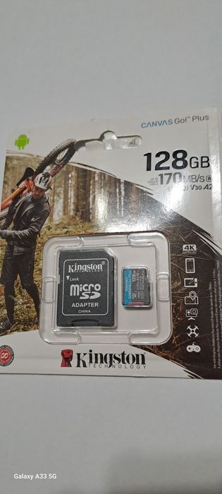 Карта пам'яті Kingston micro SD 128GB