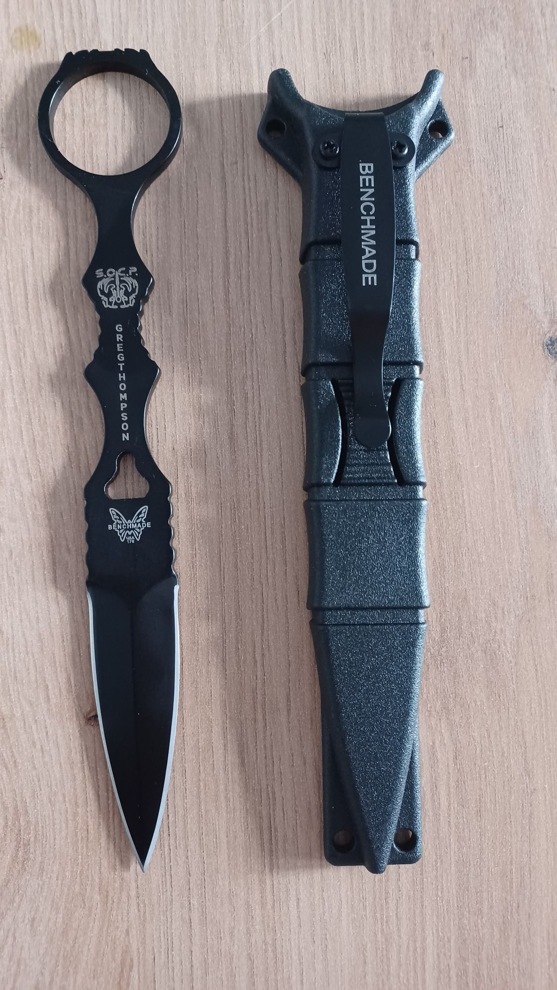 Nóż taktyczny sztylet Benchmade 176 BK SOCP