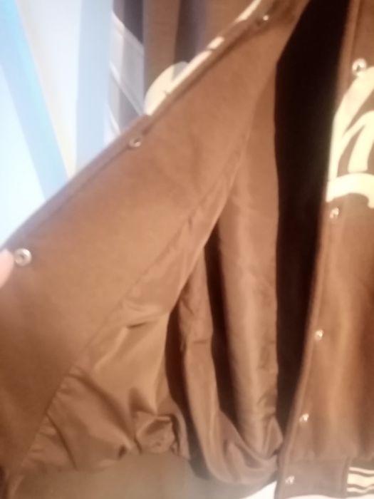 kurtka brązowa/beżowa Bershka