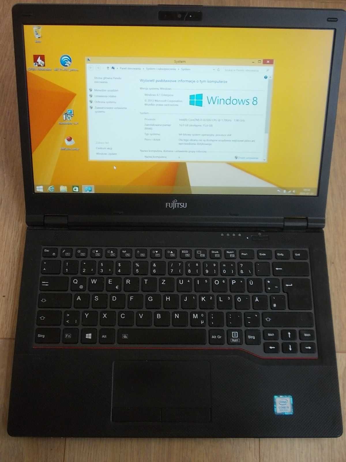 Fujitsu Lifebook E548 Core i5-8350U 16GB DDR4 256GB NVMe