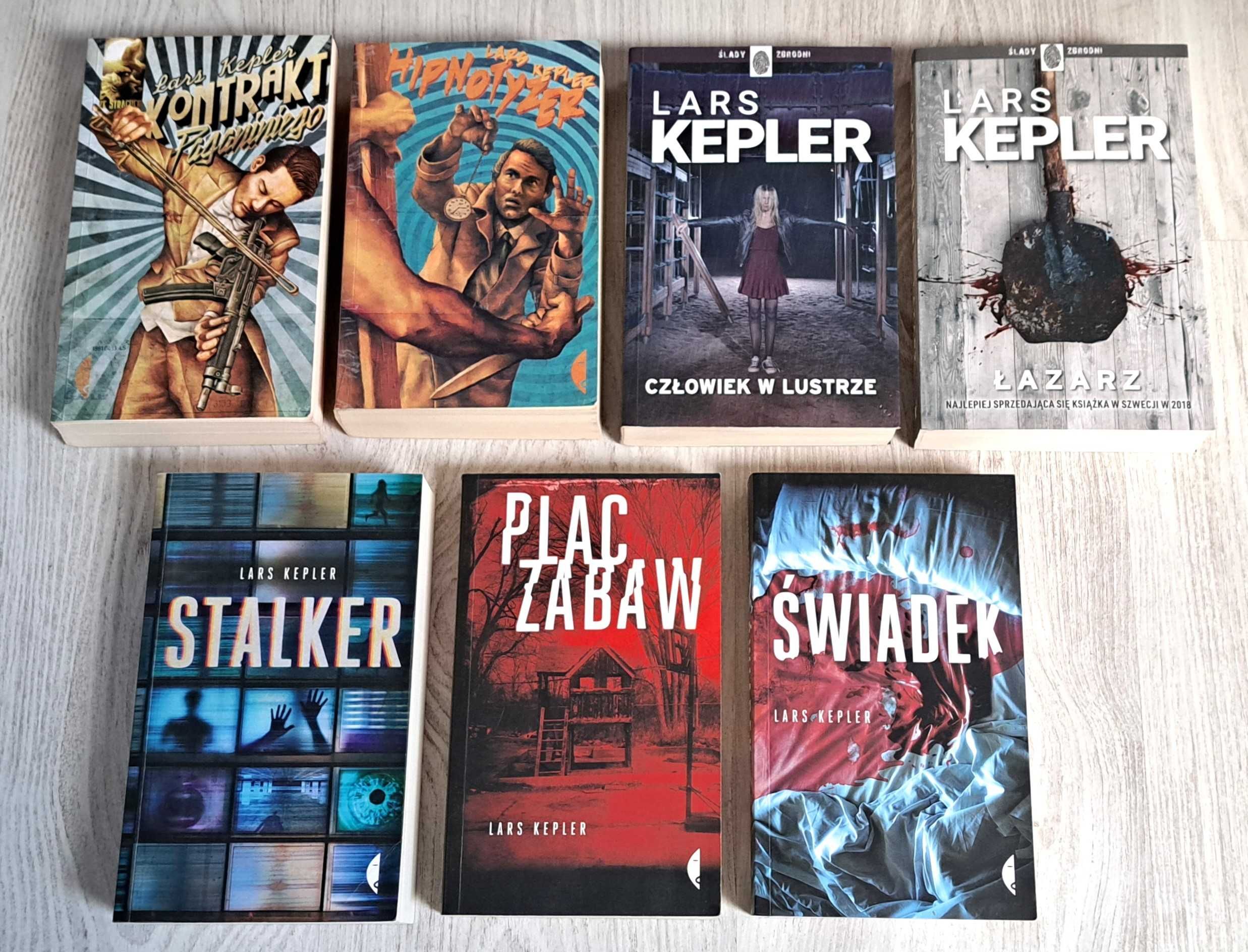 Lars Kepler Stalker Hipnotyzer Łazarz Świadek Człowiek w lustrze Plac