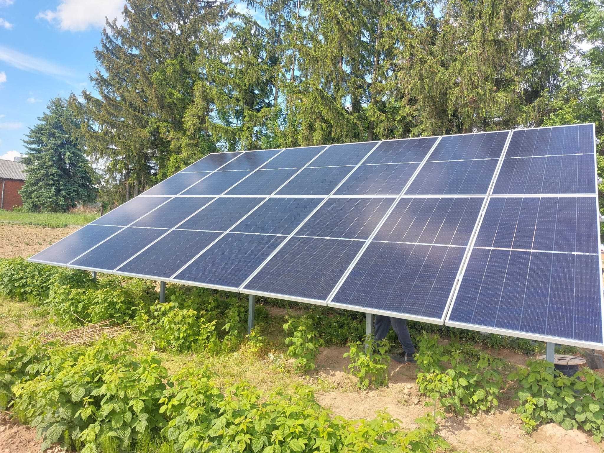 Fotowoltaika instalacja  10kW Pv elektrownia słoneczna PV na Grunt