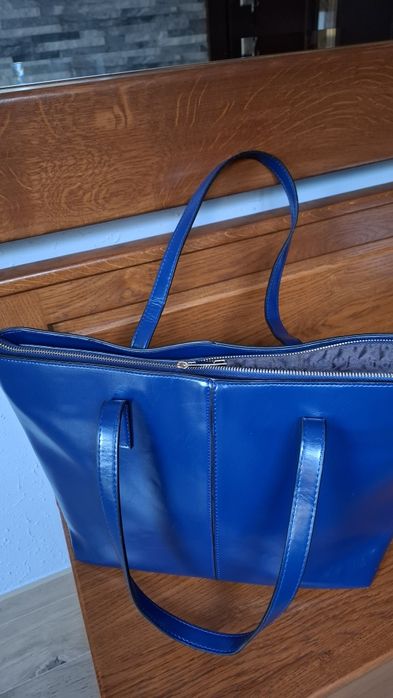 Torebka shopperka granatowa