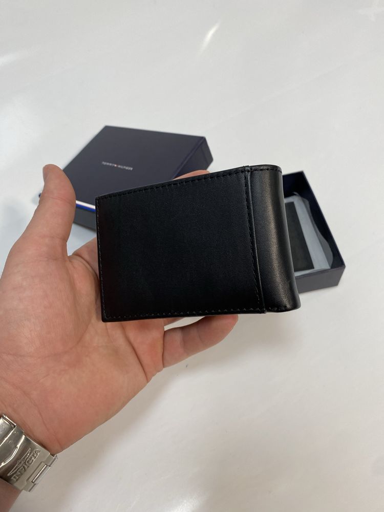 ОРИГІНАЛ!! Мужской кошелек Tommy Hilfiger ETON MINI FLAP BLACK