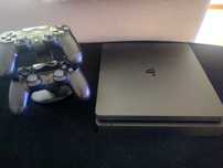 Konsola PlayStation 4 Slim ,500GB, czarne, pady, zestaw gier