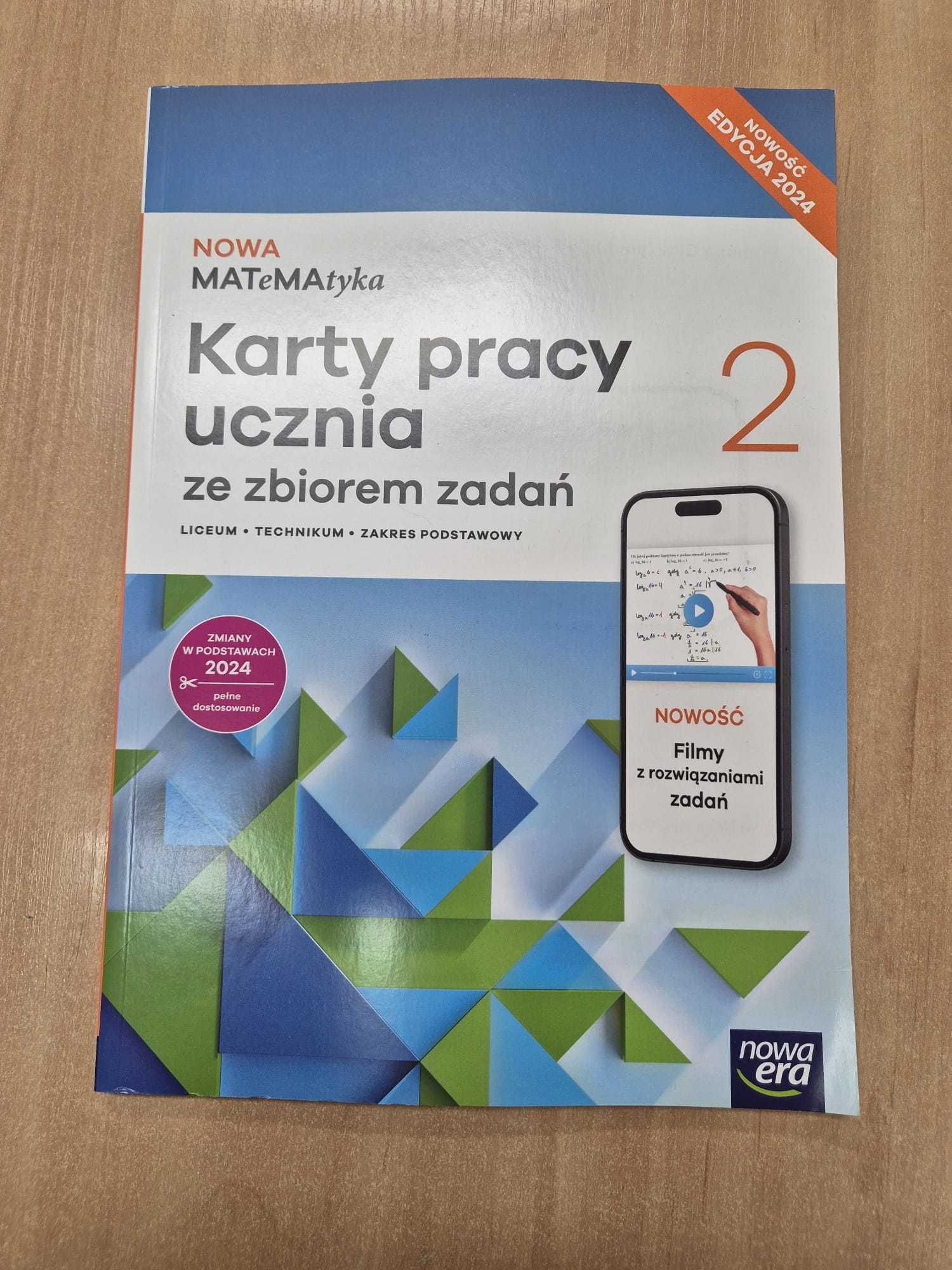 NOWA MATEMATYKA 2 LO karty pracy ZE ZBIOREM ZADAŃ zakres podstaw 2025