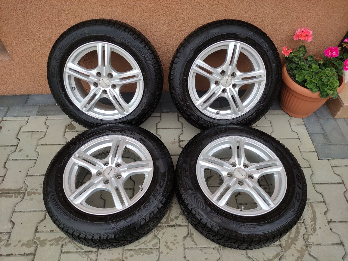 Koła zimowe 15" 5x100 z oponami 185/65 Seat Ibiza, VW Polo,Golf IV