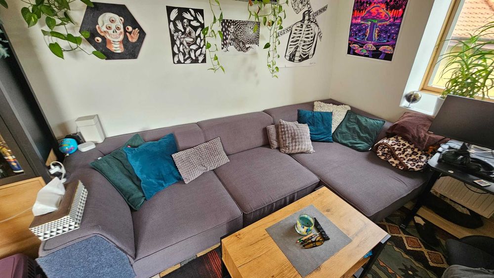 Duży narożnik 3x1,5 m – wygodny, stan dobry, cena do negocjacji