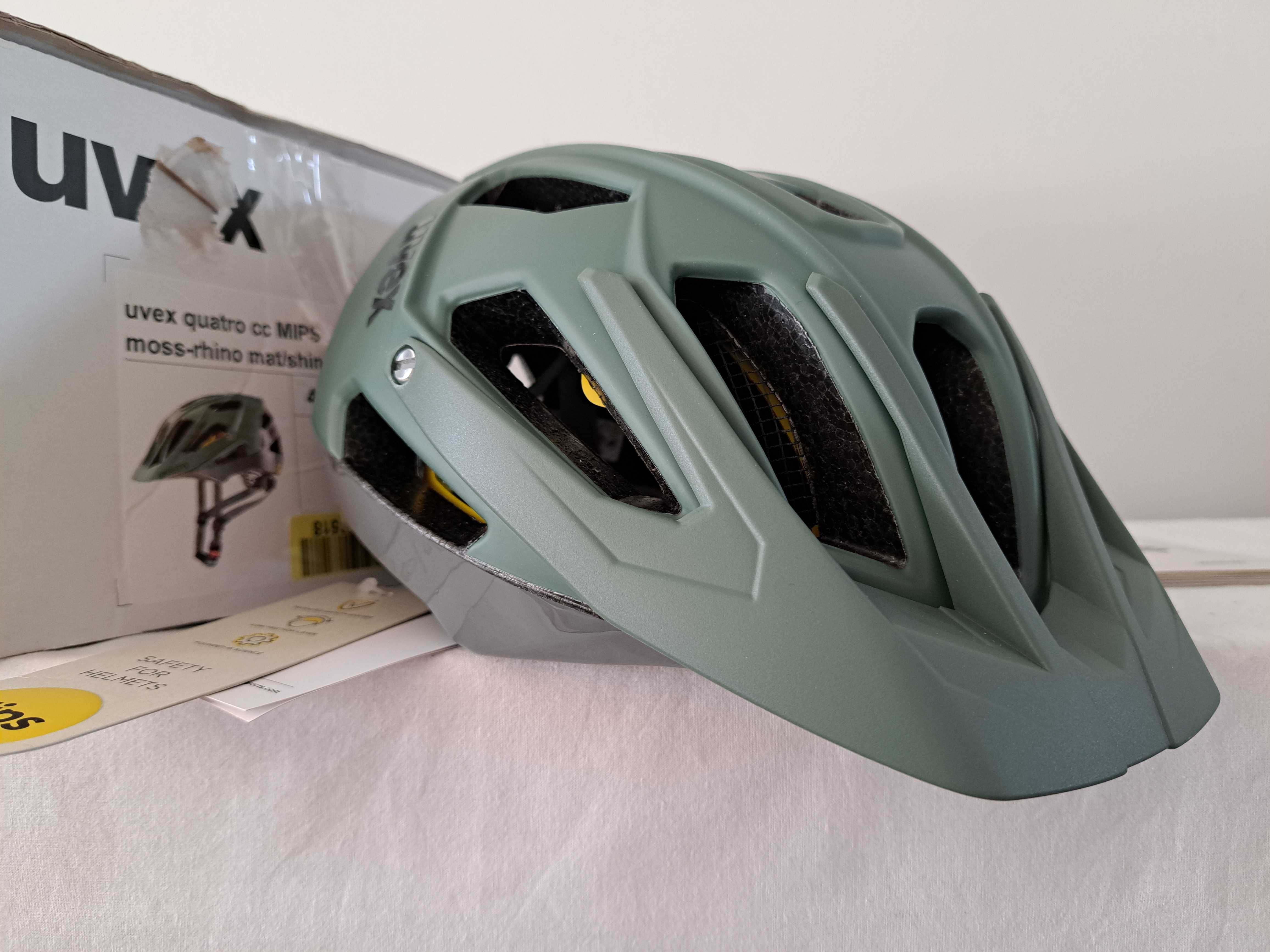 Kask rowerowy Uvex Quatro CC Mips Moss Rhino Mat/Shiny M 52-57cm