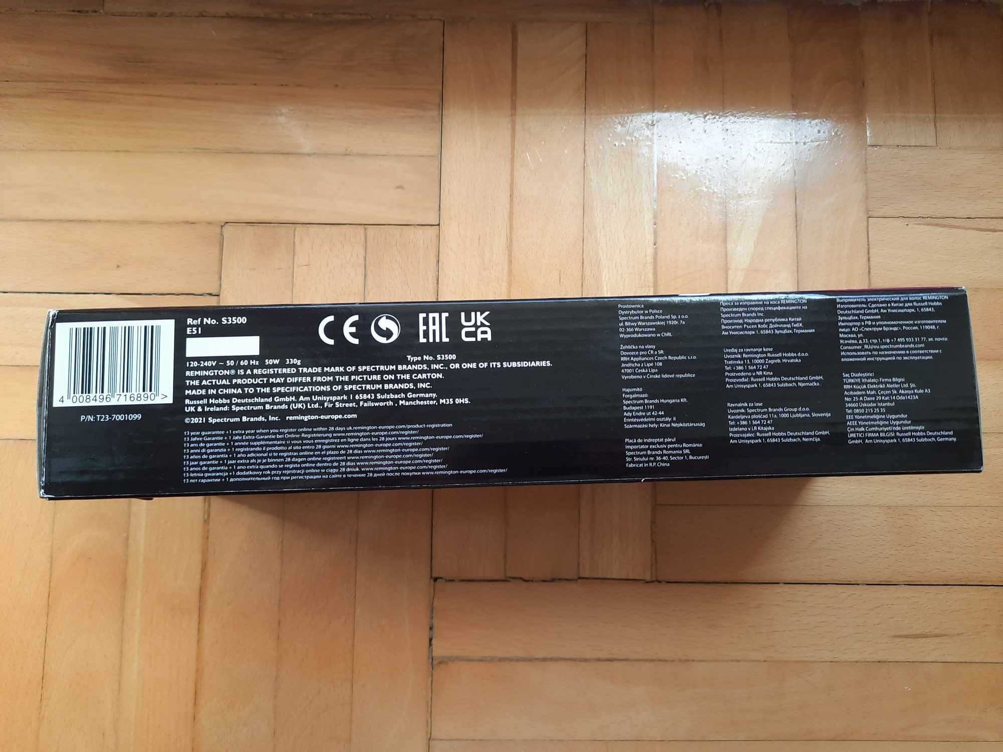 Prostownica do włosów NOWA Remington Ceramic Straight 230