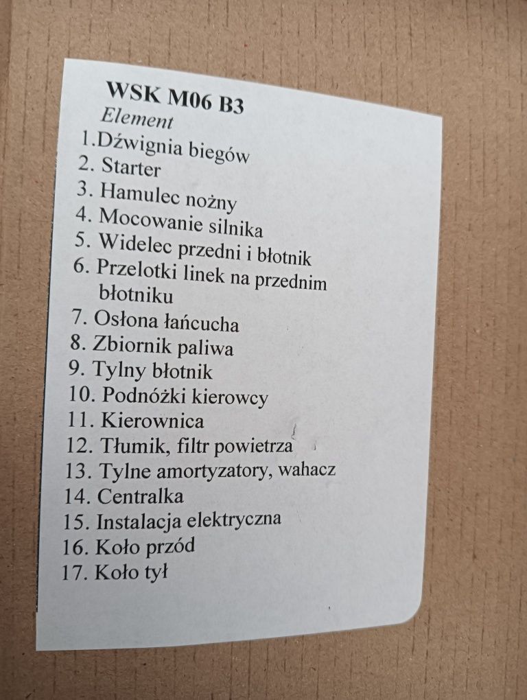 Nowy komplet śrub nierdzewnych cały motocykl WSK M06 B3