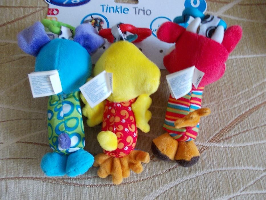 JAK NOWE Playgro 3 szt. Zawieszka, grzechotka, gryzak, sensoryczne zab