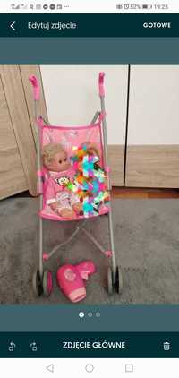 Wózek z dwoma lalkami