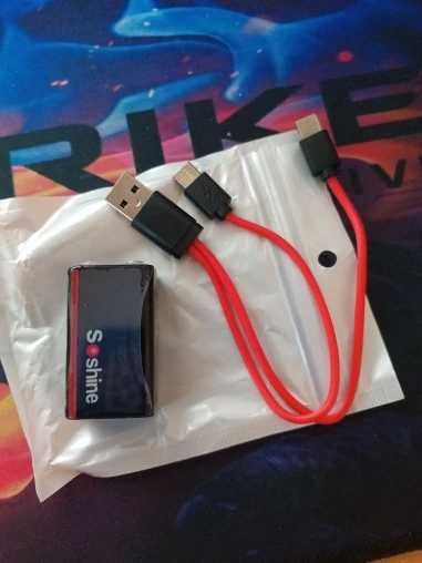 Аккумулятор крона 9v Li-Ion 6F22 (USB type-C)