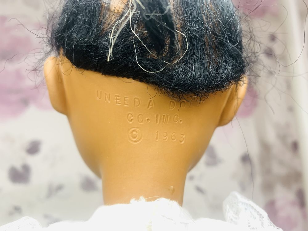 Czarnoskóra lalka, murzynka Uneeda Doll vintage 1963