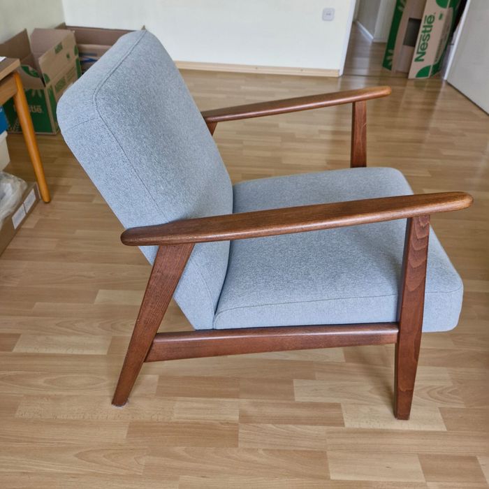 Szary fotel z Ikea, stan bardzo dobry