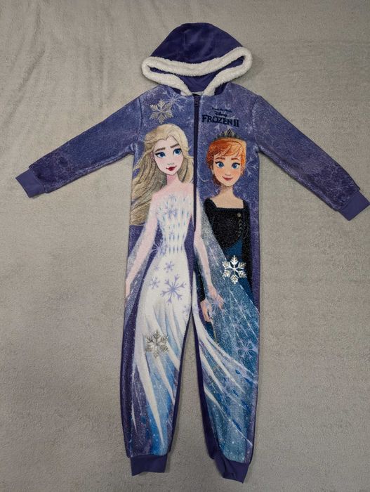 Jednoczęściowa pluszowa piżama Frozen Kraina Lodu Elza 116 - 122