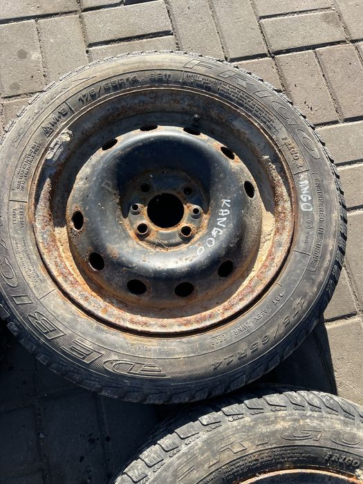 Kola zimowe opony zima felgi stalowe kangoo I 4x100 r14