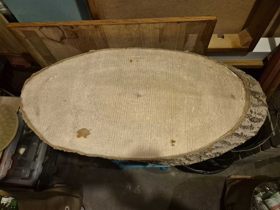 Plastry drewna, krążki drewniane, plaster na stół, stolik, topola