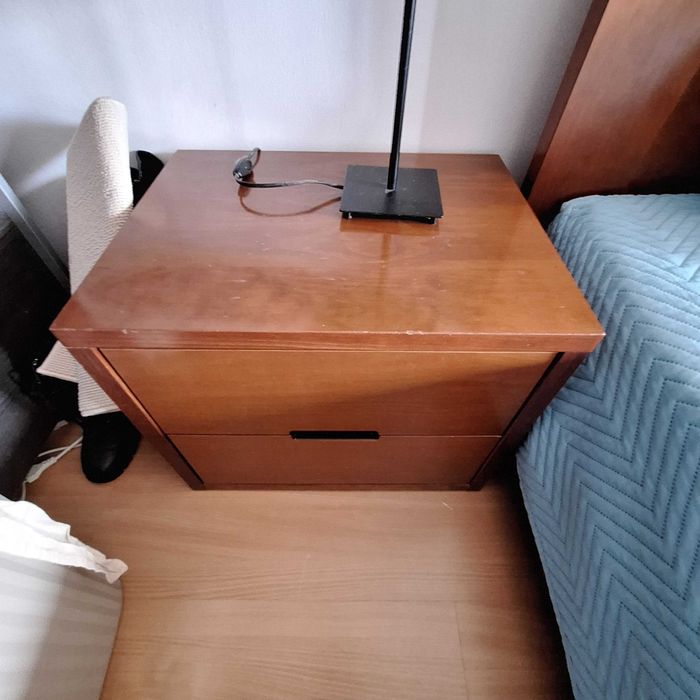 vendo conjunto cama solteiro xl, cômoda e secretaria