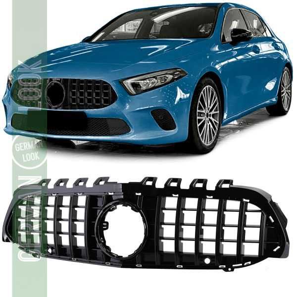 Grelha desportiva preta brilhante Mercedes Classe A W177/V177 S/câmera