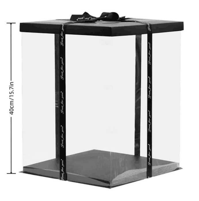 Pudełko Prezentowe Gift Box na misia z róż 40 cm ze Wstążką - Prezent