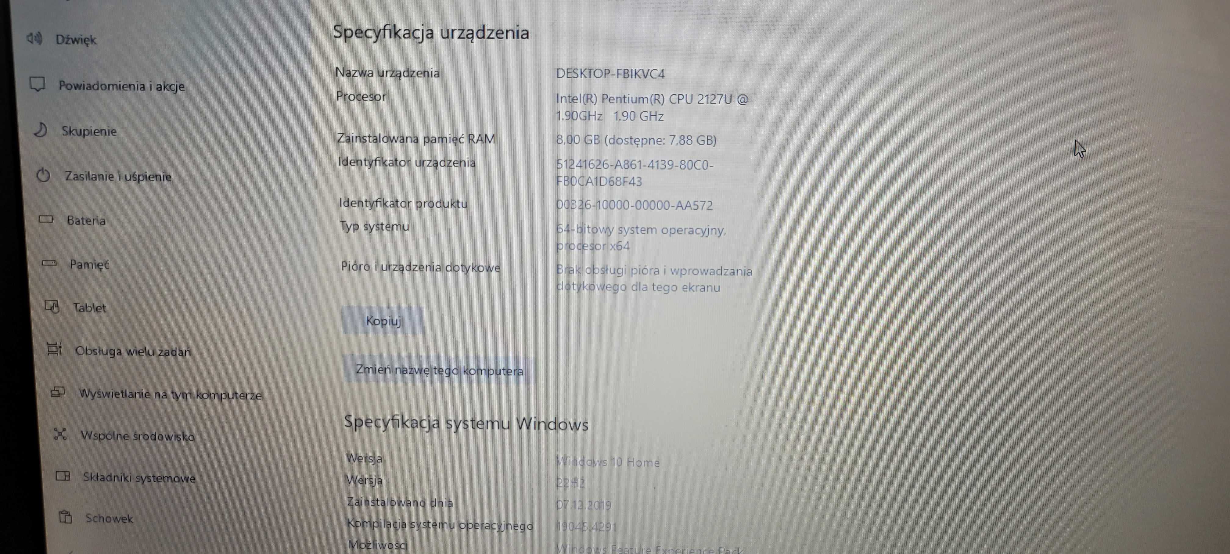 laptop Dell Inspiron 17" Windows 10 dysk SSD gwarancja 30 dni stan bdb