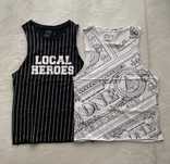 Dwie bluzki Local Heroes T-Shirt Vest money paski