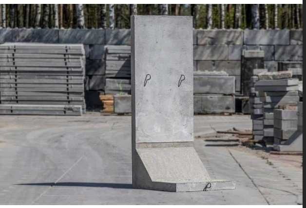 Mur oporowy typu L, ściana oporowa L-ka ELKI T-ka TETKA 80 - 520 cm