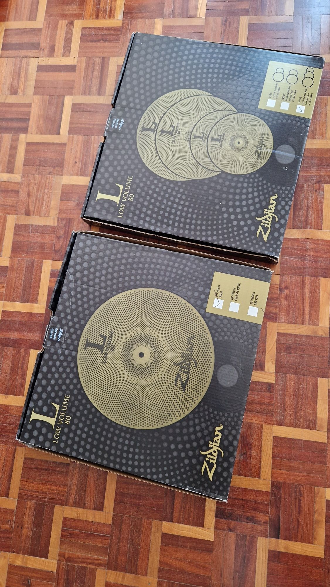 Zildjian L80 Low Volume - Set Completo + Ride 20" (Como Novo)