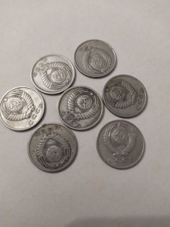 Монеты номиналом 15 копеек