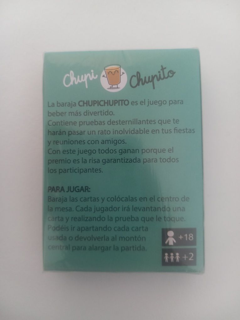 Cartas ChupiChupito (Jogo para Beber)