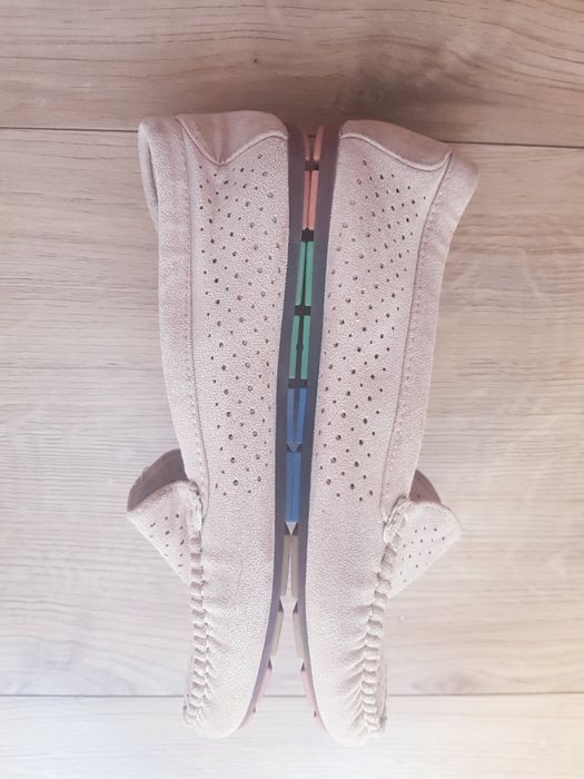 Materiałowe baleriny mokasyny damskie marki Goodin rozmiar 40.