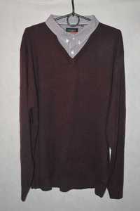 Lekki sweter w serek Pierre Cardin XL