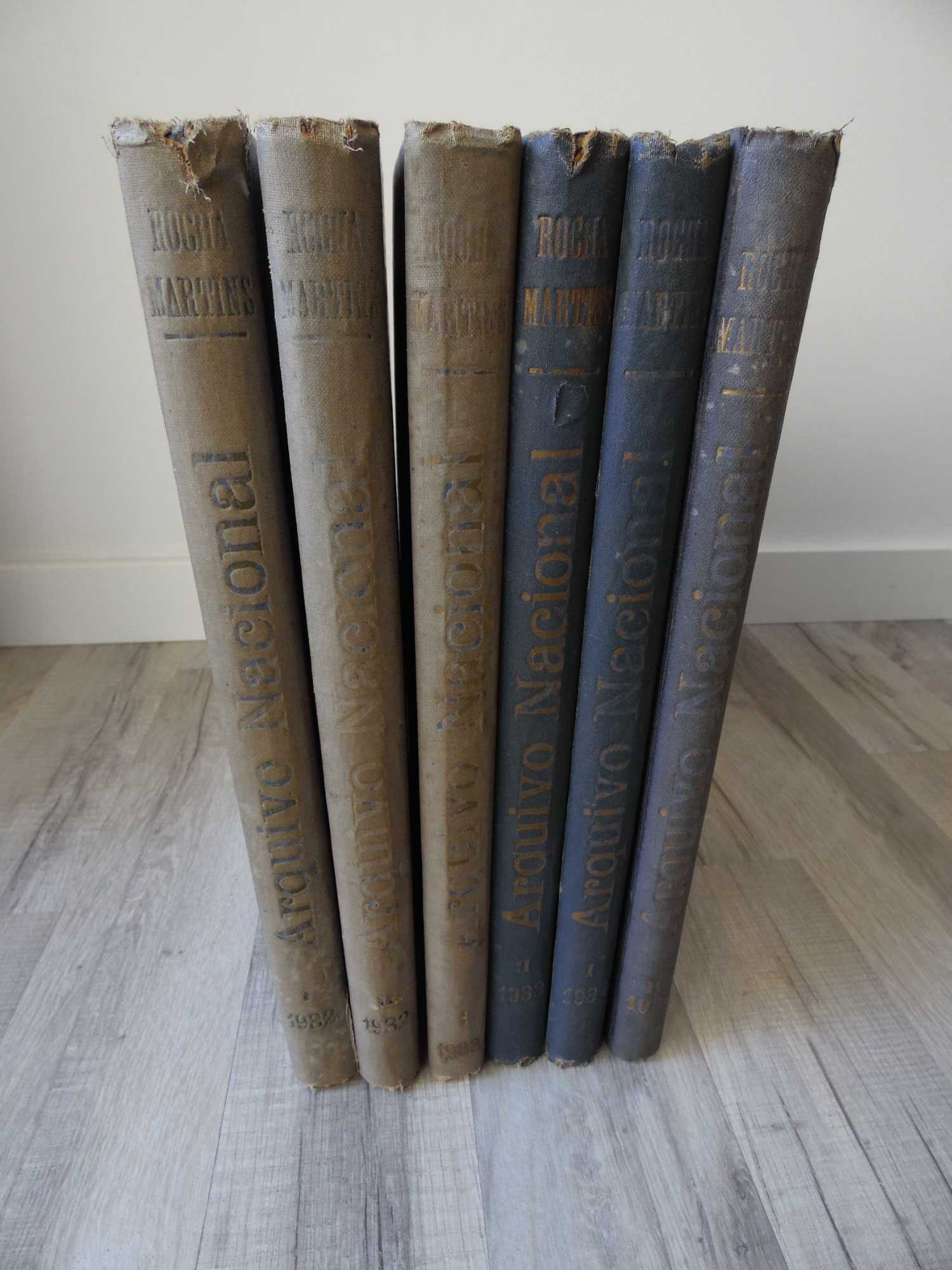 Livros Arquivo Nacional - 6 Vols, 3 Anos