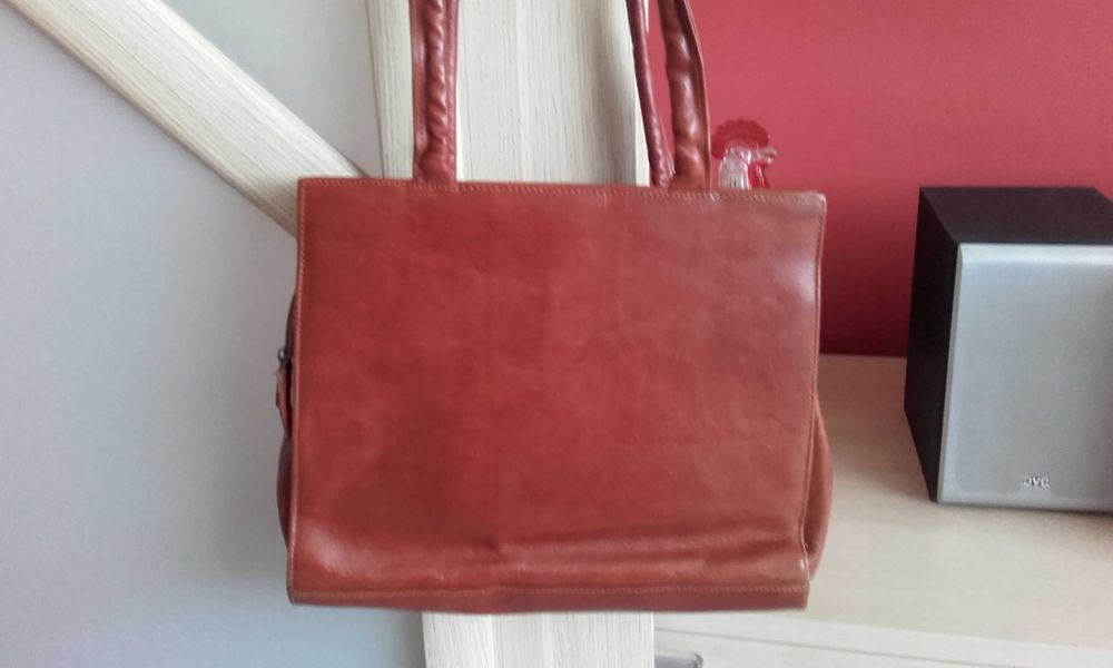 Torebka damska skórzana firmy Joop, brązowa