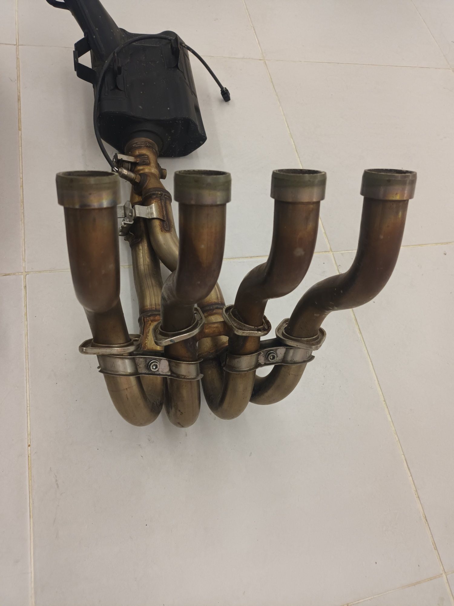 Linha completa escape origem Suzuki Gsxr 600