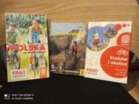 Trasy rowerowe, trzy przewodniki rowerowe, okolice Krakowa i Polska