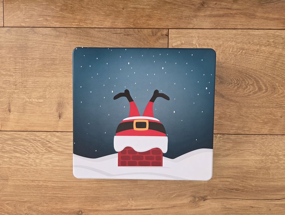 Metalowa Puszka / Pudełko / Pojemnik na prezent / na pierniki Mikołaj